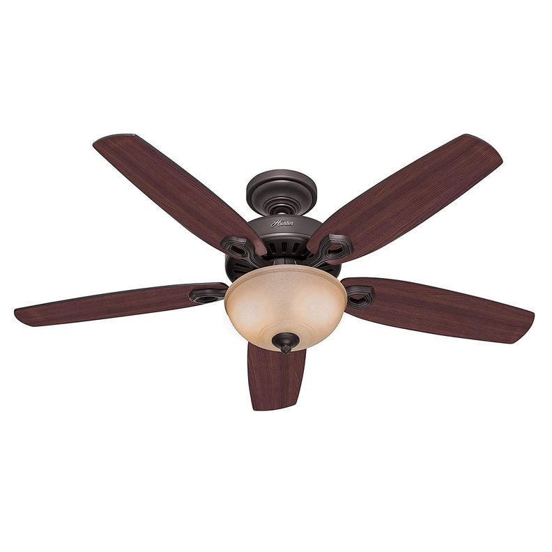 VENTILADOR DE TECHO HUNTER BUILDER’S DELUXE 52 CON LUZ-0