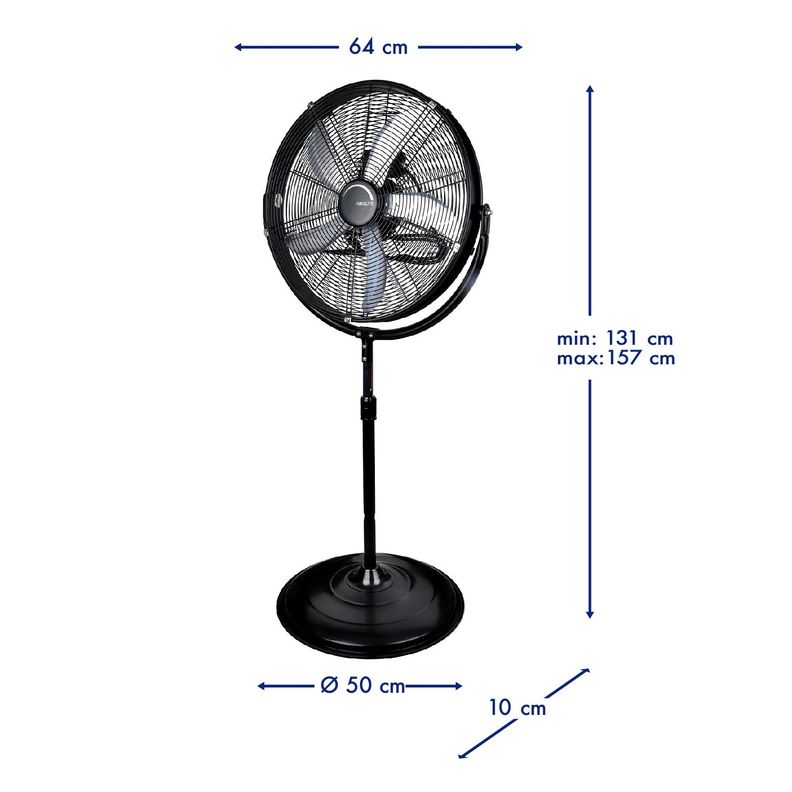 Ventilador Pedestal 20" Alto Rendimiento V20PAV6-3