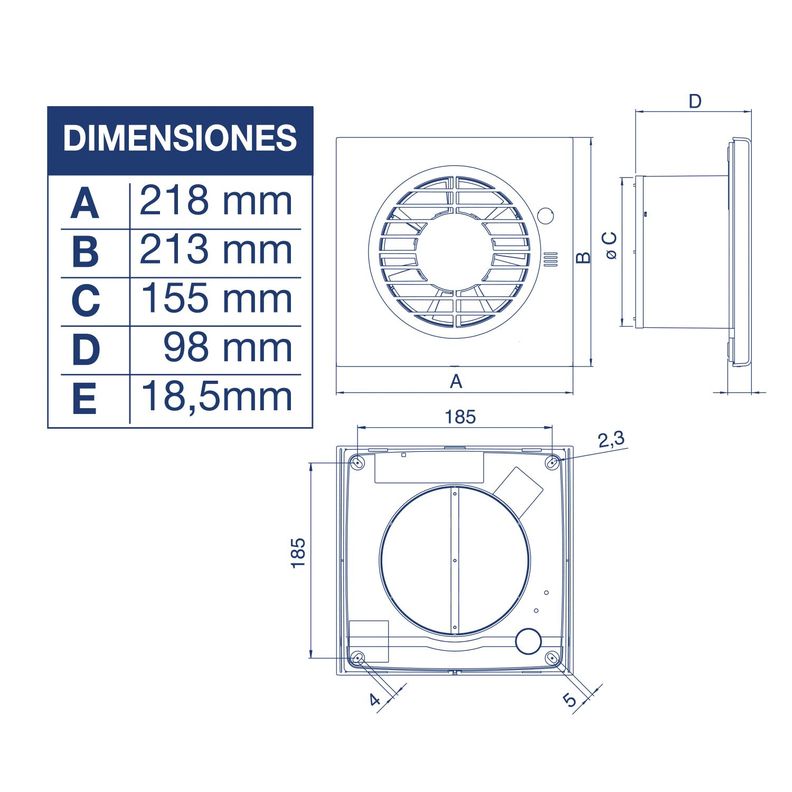 EXTRACTOR AIROLITE FILO MF 150-5