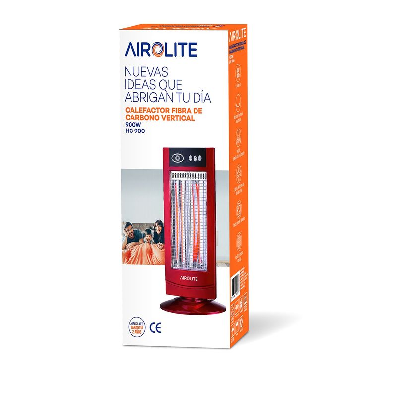 CALEFACTOR FIBRA DE CARBONO VERTICAL HC 900-2