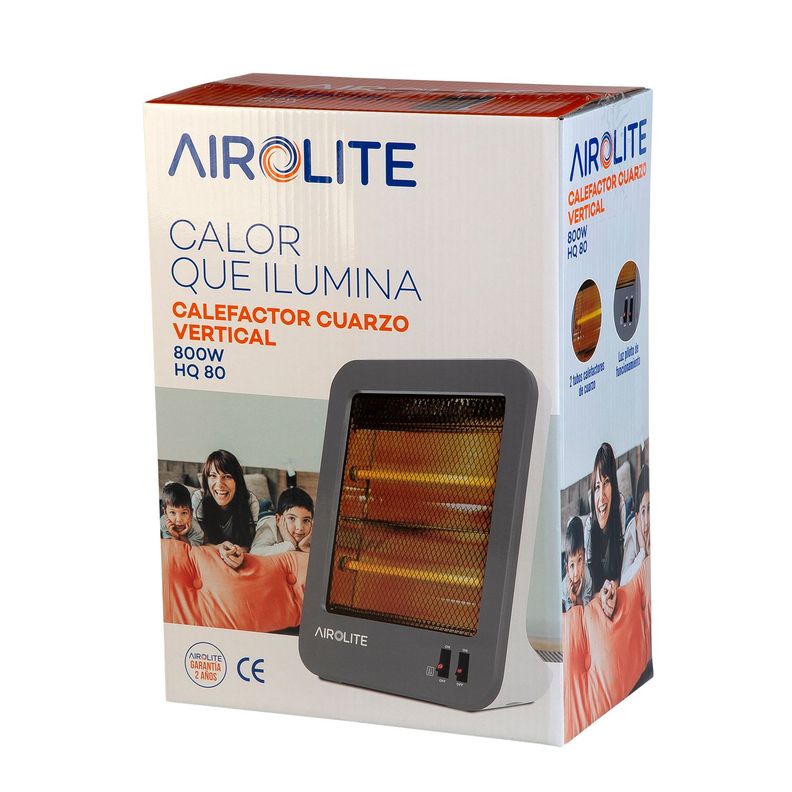 CALEFACTOR CUARZO VERTICAL 800W HQ80-5