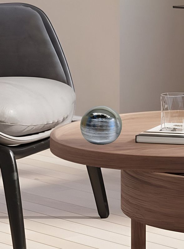 Set 2 Esferas Efecto Raye Decorativa Modernas Lau-3