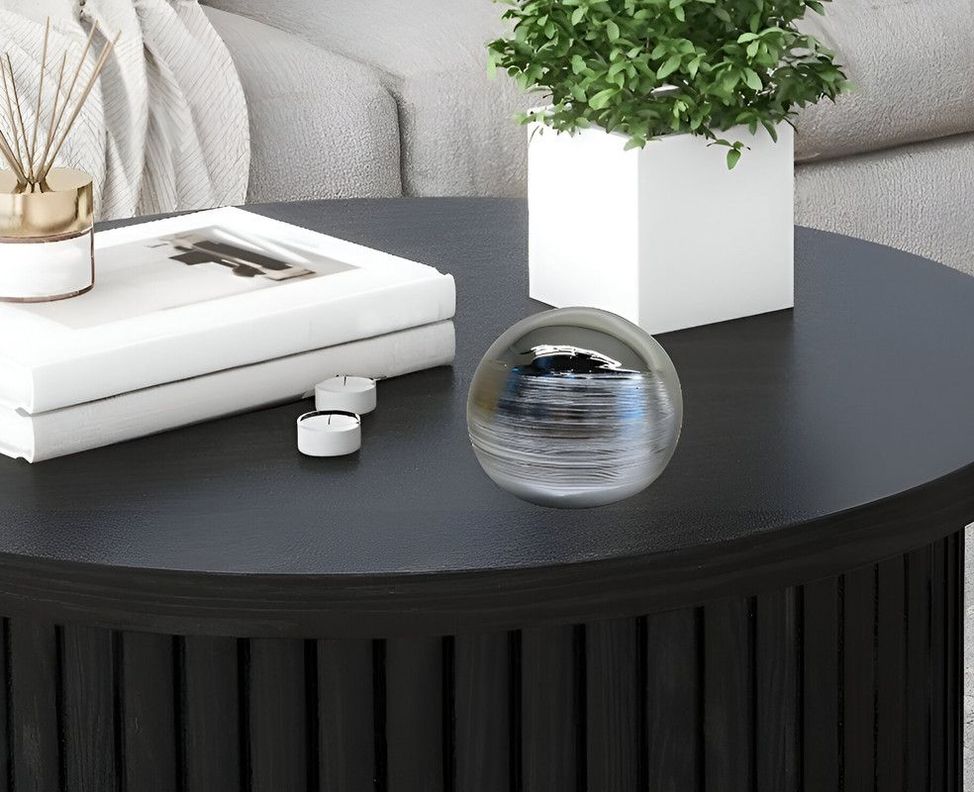 Set 2 Esferas Efecto Raye Decorativa Modernas Lau-7
