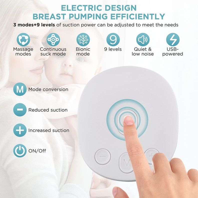 Extractor Leche Eléctrico Doble Portátil Bebe Rondon-2