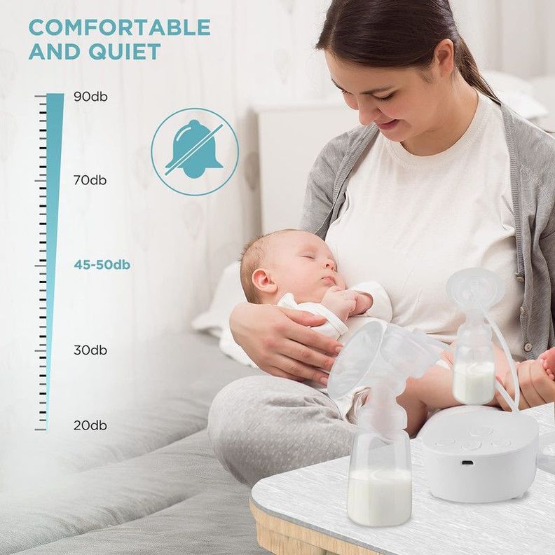 Extractor Leche Eléctrico Doble Portátil Bebe Rondon-3