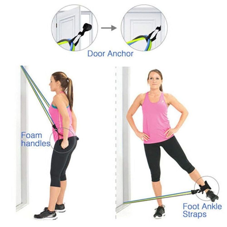 Banda Elastica Gym Fitness Ejercicio Resistencia Rondon-3