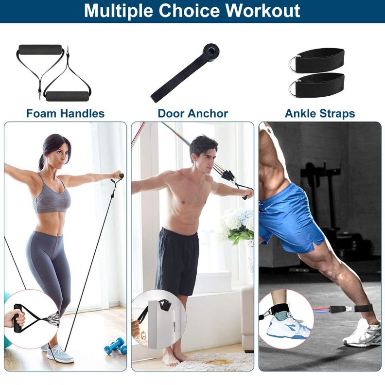 Banda Elastica Gym Fitness Ejercicio Resistencia Rondon-6