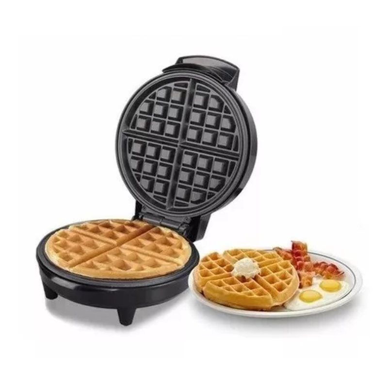 Máquina Waffles Sandwichera Antiadherente 1000W Practica Lau-1