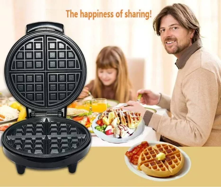 Máquina Waffles Sandwichera Antiadherente 1000W Practica Lau-2