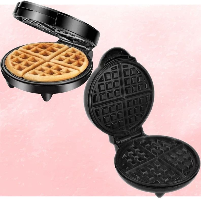 Máquina Waffles Sandwichera Antiadherente 1000W Practica Lau-7