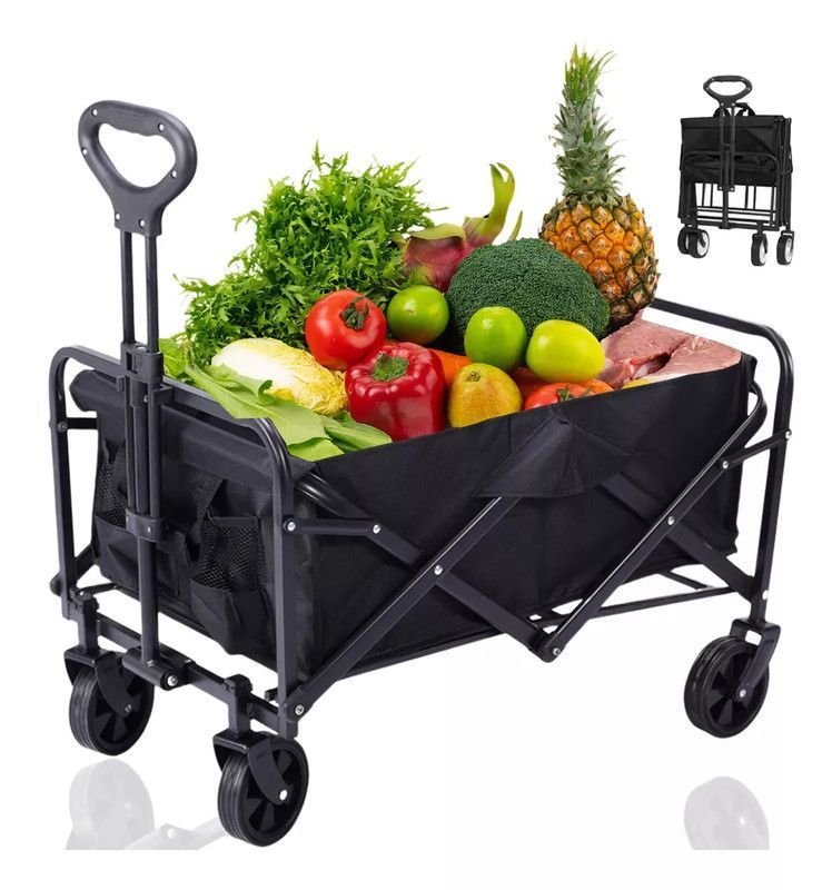Carro Vagon Transportar Ajustable Tela Portatil Comodo Jer-2
