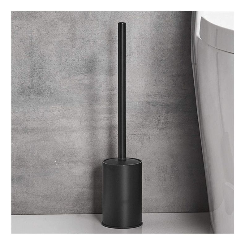 Escobilla Inodoro Soporte Limpieza Baño Base Compacto-6