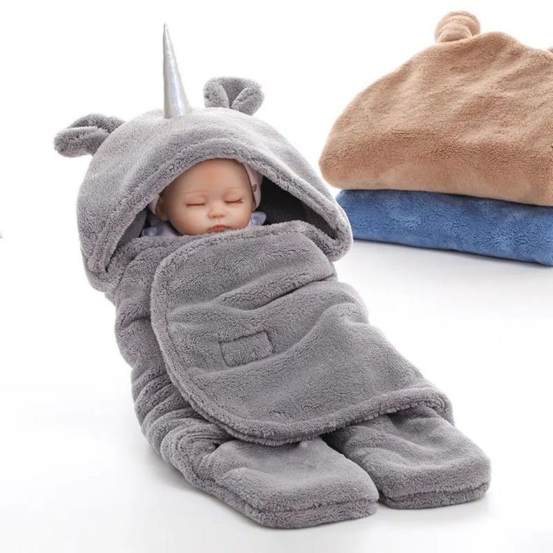 Saco Dormir Recién Nacido Cálida Suave Bebé Unicornio Rondon-1