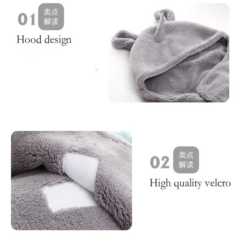 Saco Dormir Recién Nacido Cálida Suave Bebé Unicornio Rondon-5