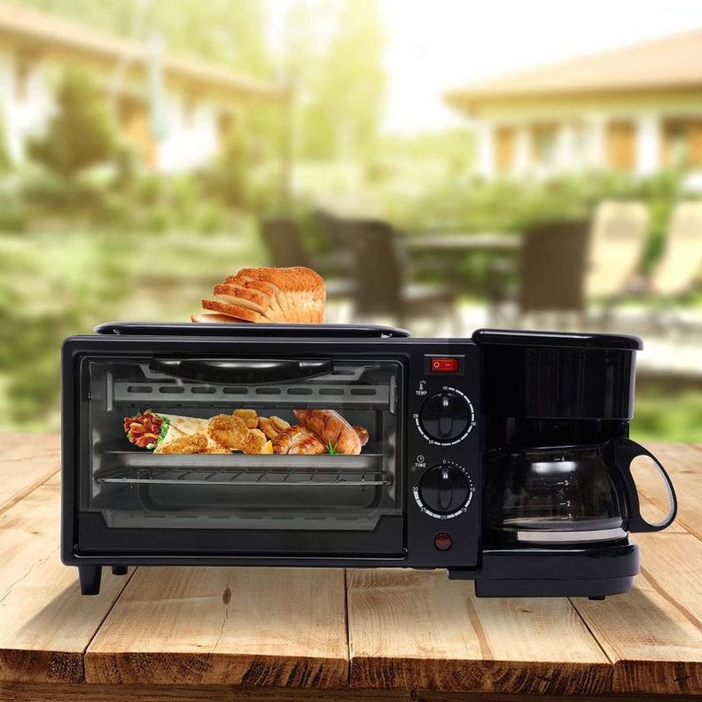 Mini Horno Desayuno Máquina 3 en 1 Desayuno Lau-3
