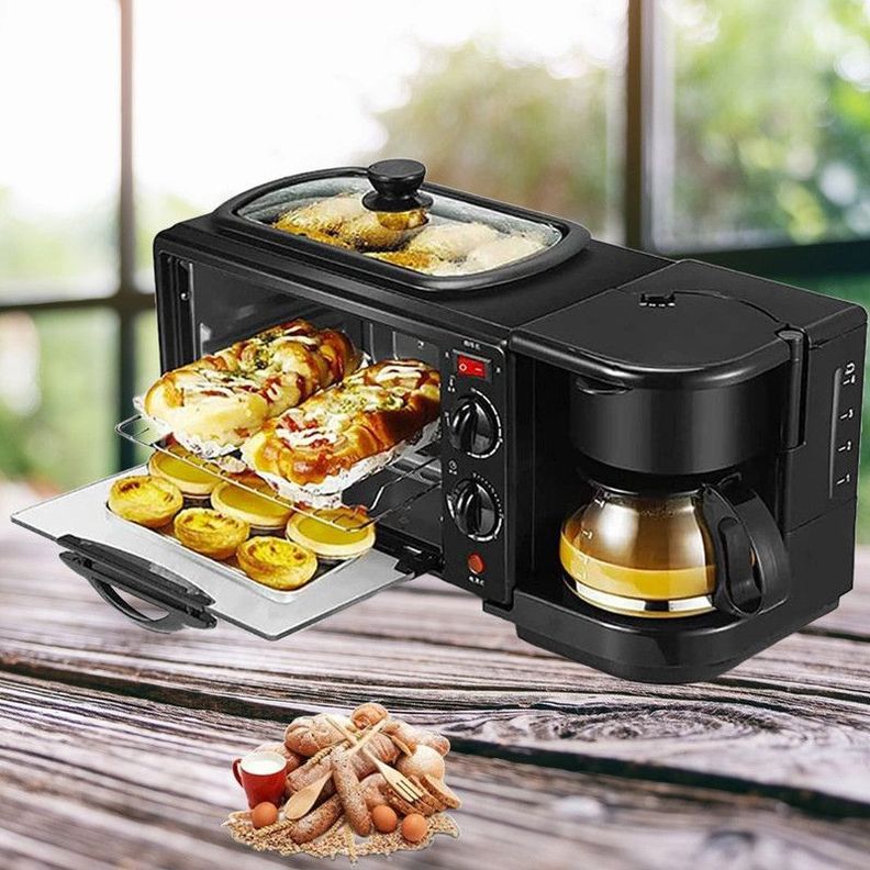 Mini Horno Desayuno Máquina 3 en 1 Desayuno Lau-6