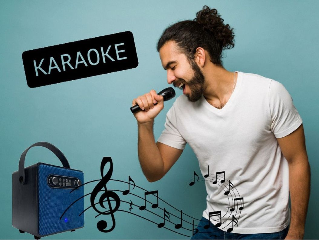 Parlante Altavoz Karaoke Portatil Inalambrico Lau-7
