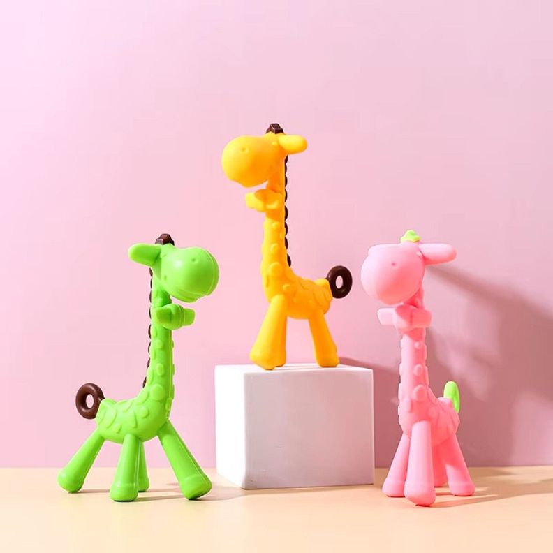 Set de 3 Mordedor Bebé Silicona Jirafa Juguete Jhn-5
