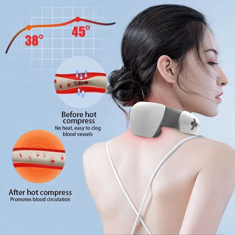 Máquina Masaje Compresión Caliente Cuello Hombro Rondon-7