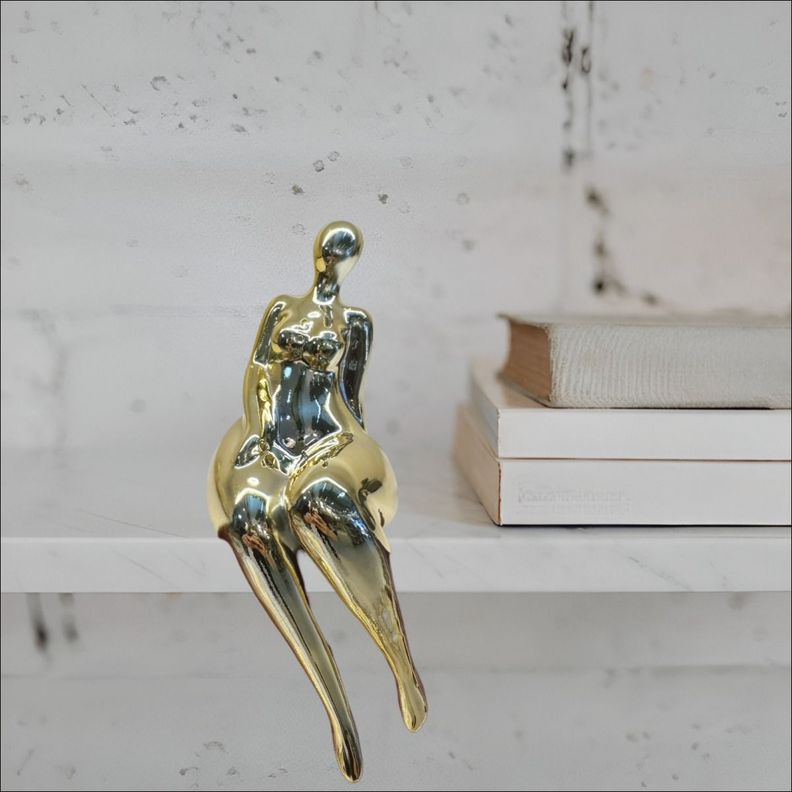 Set 2 Escultura Mujer Decoración Moderna Centro Mesa Jhn-1