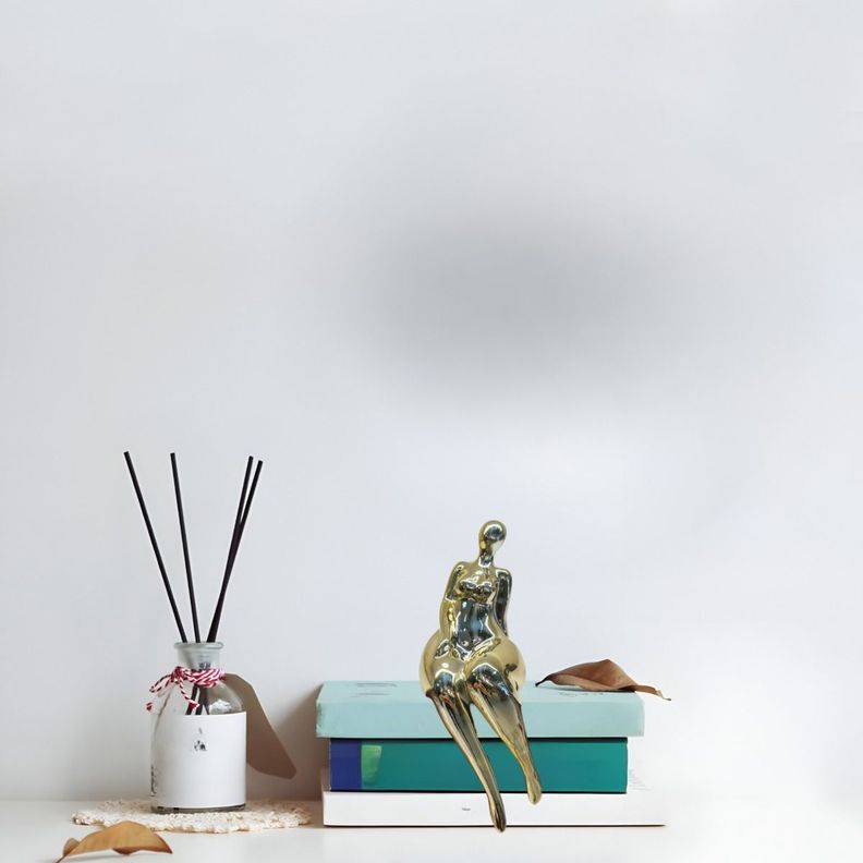 Set 2 Escultura Mujer Decoración Moderna Centro Mesa Jhn-4