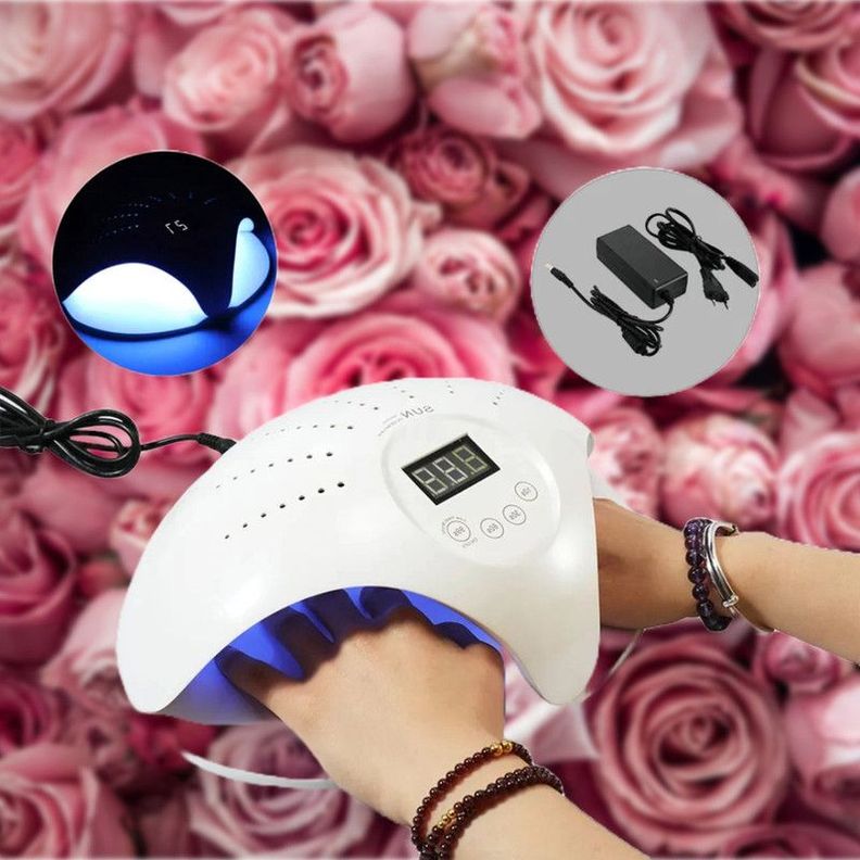 Lampara Uv LED Secado Doble Manicura Gel 48W Lau-7