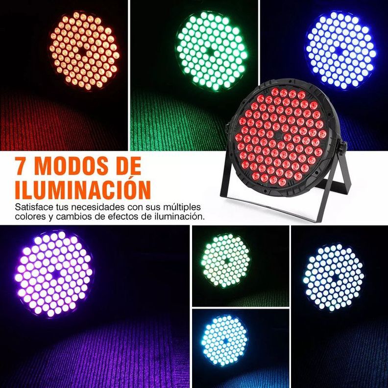 Luces Profesionales Fiesta Led Rgb Rítmico Multicolor Rondon-1