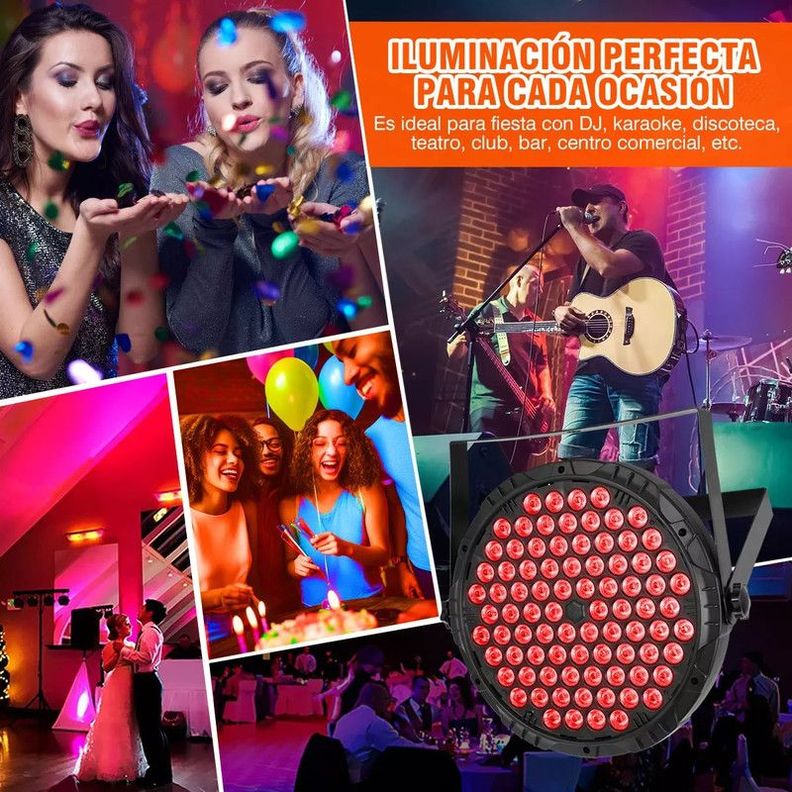 Luces Profesionales Fiesta Led Rgb Rítmico Multicolor Rondon-3