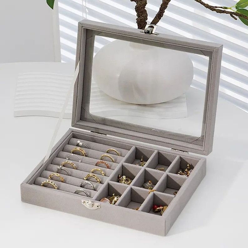 Joyero Caja Exhibición Estuche Organizador Joyas Jer -5