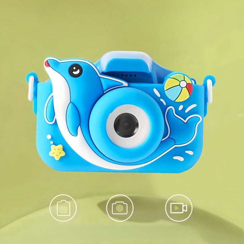 Camara Digital Delfin Portatil Niños Fotos HD Lau-7