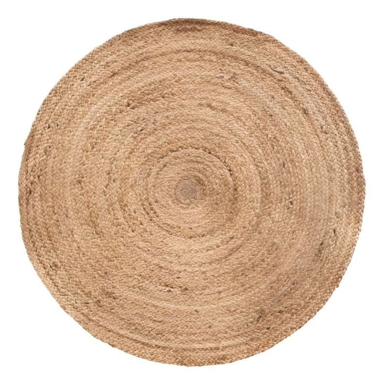 Alfombra Trenzada Yute Tejida Natural Bohemio Decorativa Jhn-0