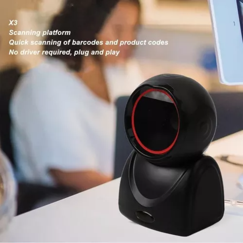 Lector Codigos Barra Escaner Laser Escritorio USB Lau-2