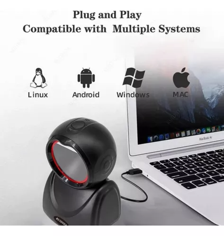Lector Codigos Barra Escaner Laser Escritorio USB Lau-3