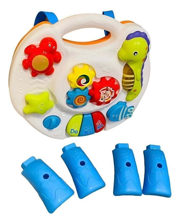 Mesa Aprendizaje Musical Juguete Didáctico 2en1 Niños Jhn-1