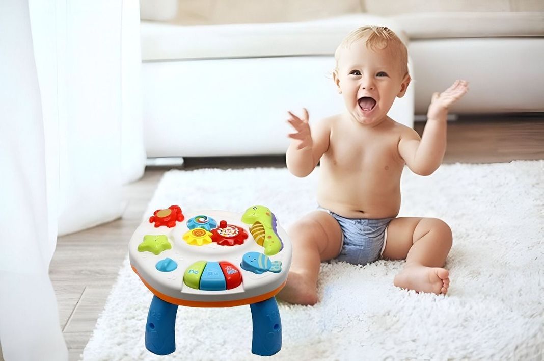 Mesa Aprendizaje Musical Juguete Didáctico 2en1 Niños Jhn-2