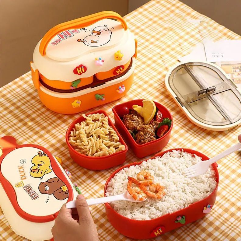 Contenedor Comida Portátil Apilable Calentamiento Rondon-2