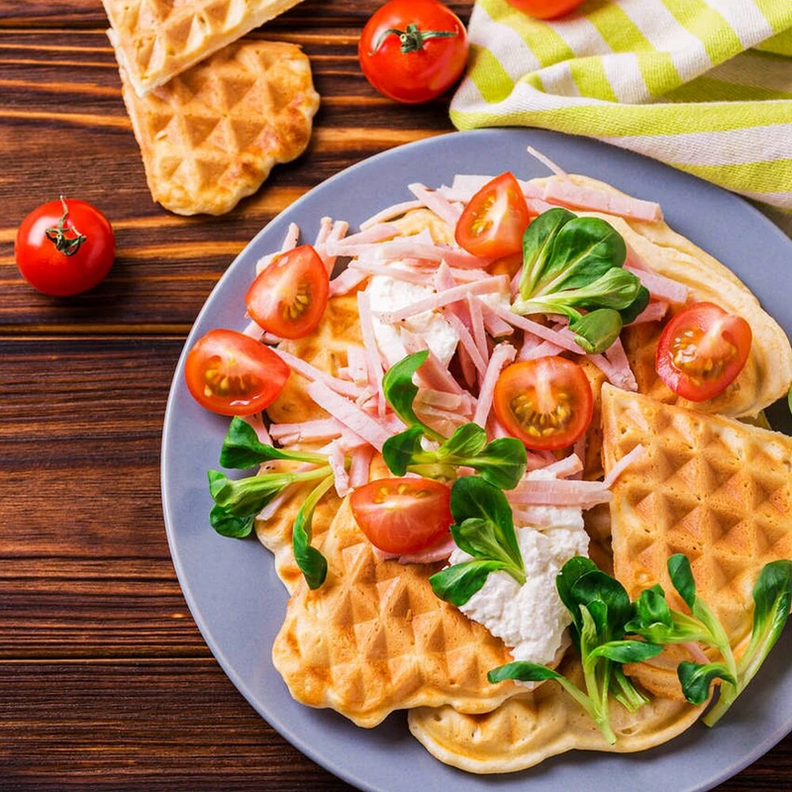 Máquina Waffles Sandwichera Atiadherente Portátil Lau-1
