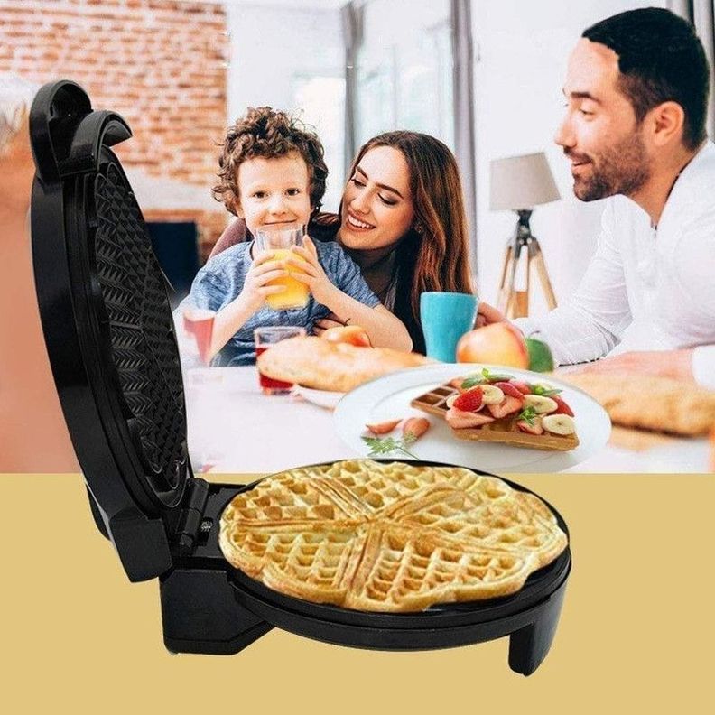 Máquina Waffles Sandwichera Atiadherente Portátil Lau-6
