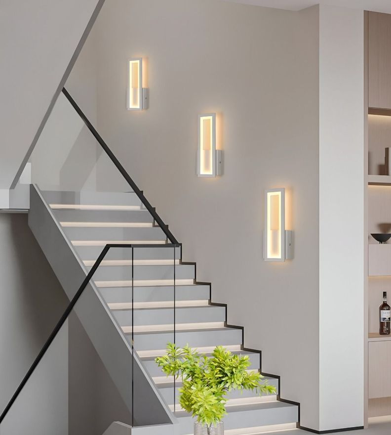 Aplique Lámpara Pared Rectangular Decoración Moderna Jhn-3