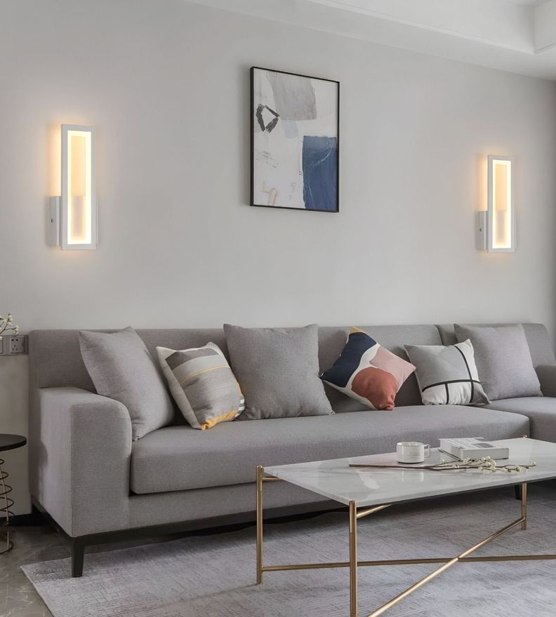 Aplique Lámpara Pared Rectangular Decoración Moderna Jhn-4