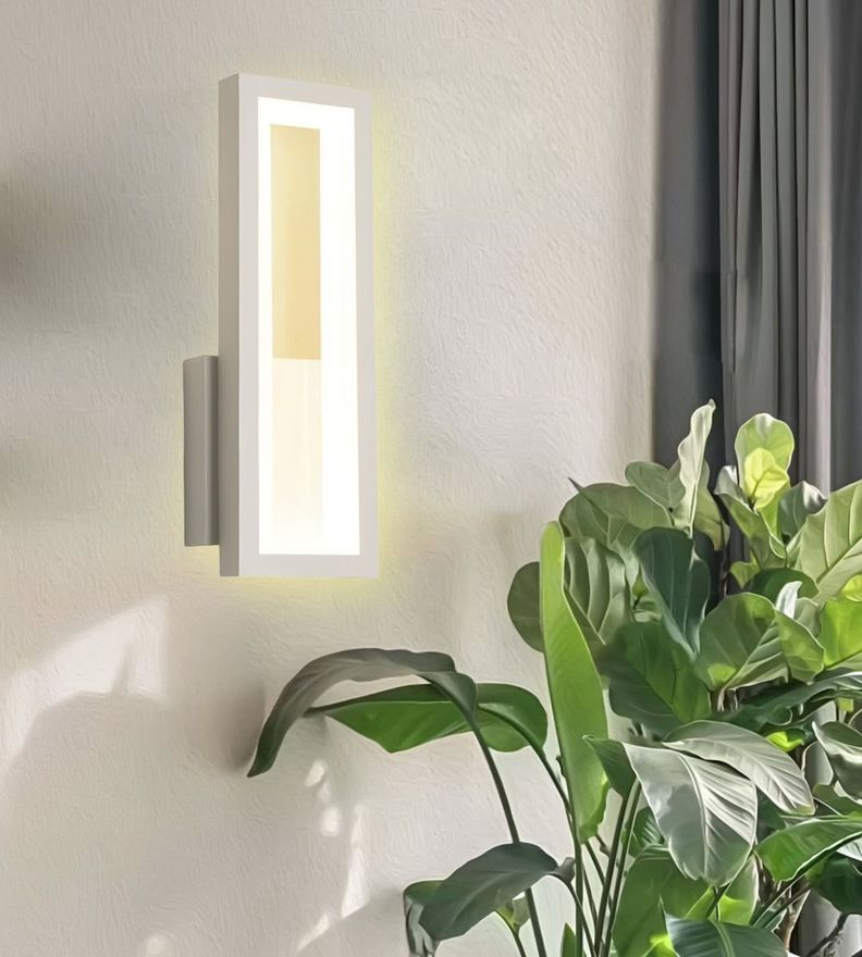 Aplique Lámpara Pared Rectangular Decoración Moderna Jhn-5