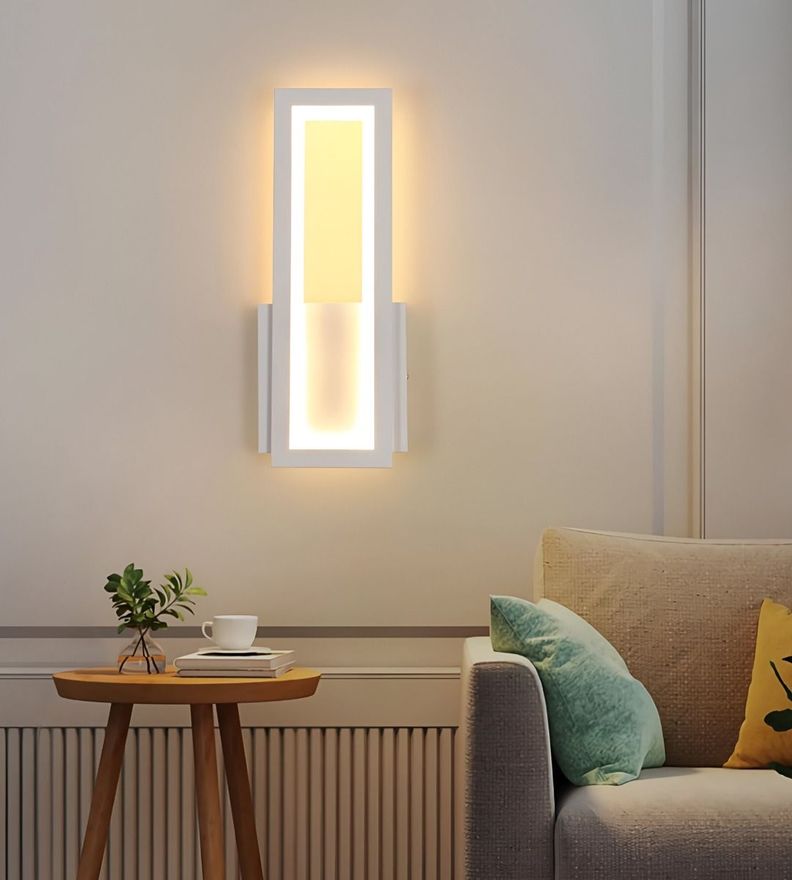 Aplique Lámpara Pared Rectangular Decoración Moderna Jhn-6