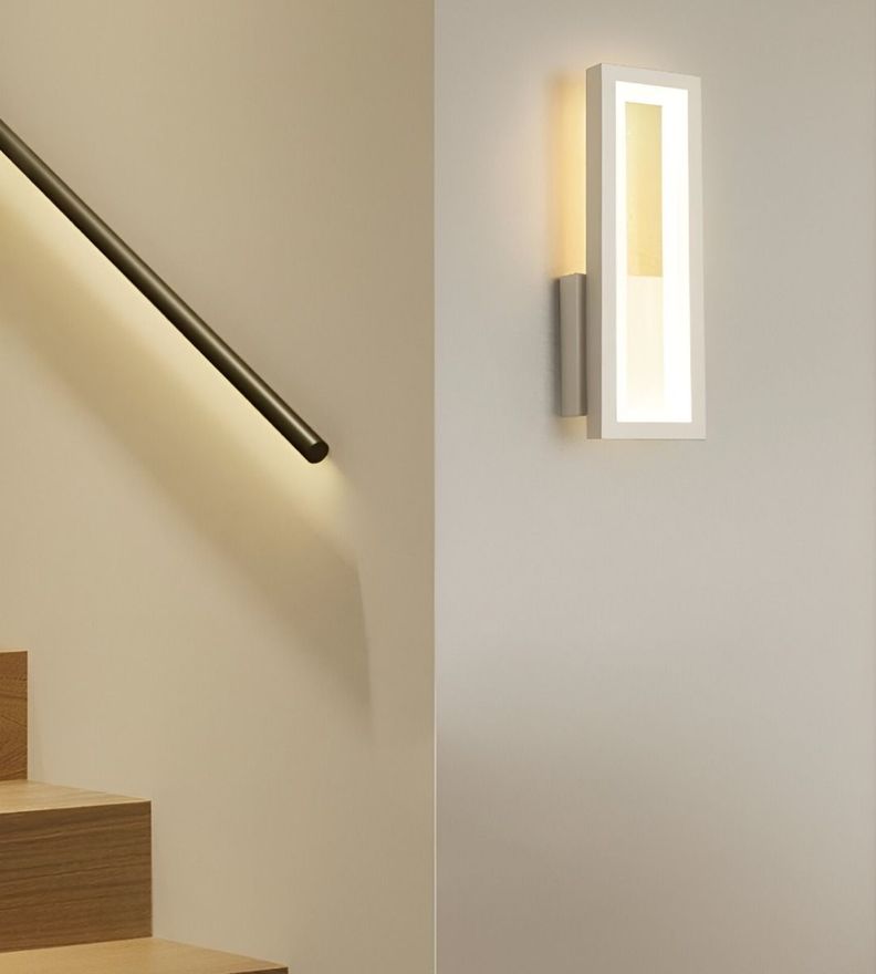 Aplique Lámpara Pared Rectangular Decoración Moderna Jhn-8