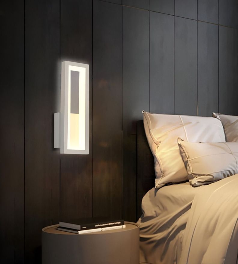 Aplique Lámpara Pared Rectangular Decoración Moderna Jhn-9