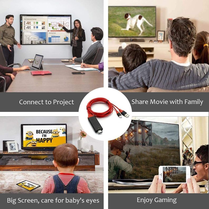 Cable Adaptador Hdmi iPhone iPad Tv Monitor Hd Rondon-7