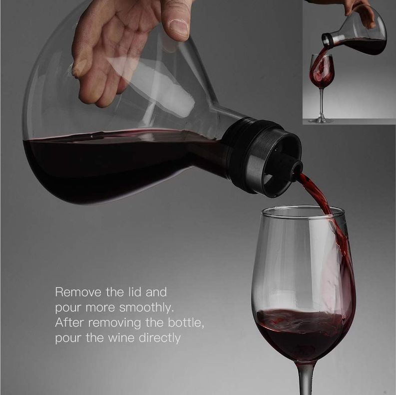 Decantador Vinos Jarra Tinto Tapa Aireado Lujo Rondon-5