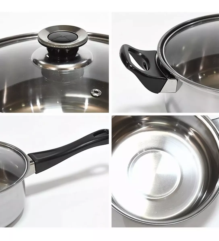 Juego Ollas Cocina Batería 12 Pzs Cacerolas Sarten Rondon-2
