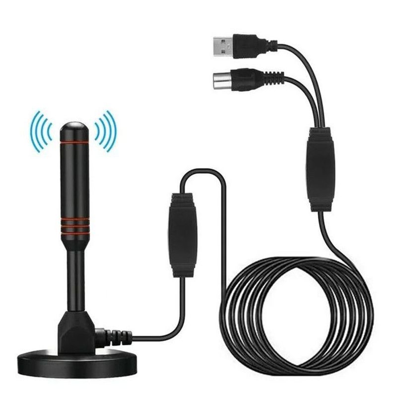 Antena Interior Digital Tv Amplificador Señal Canales Lau-2