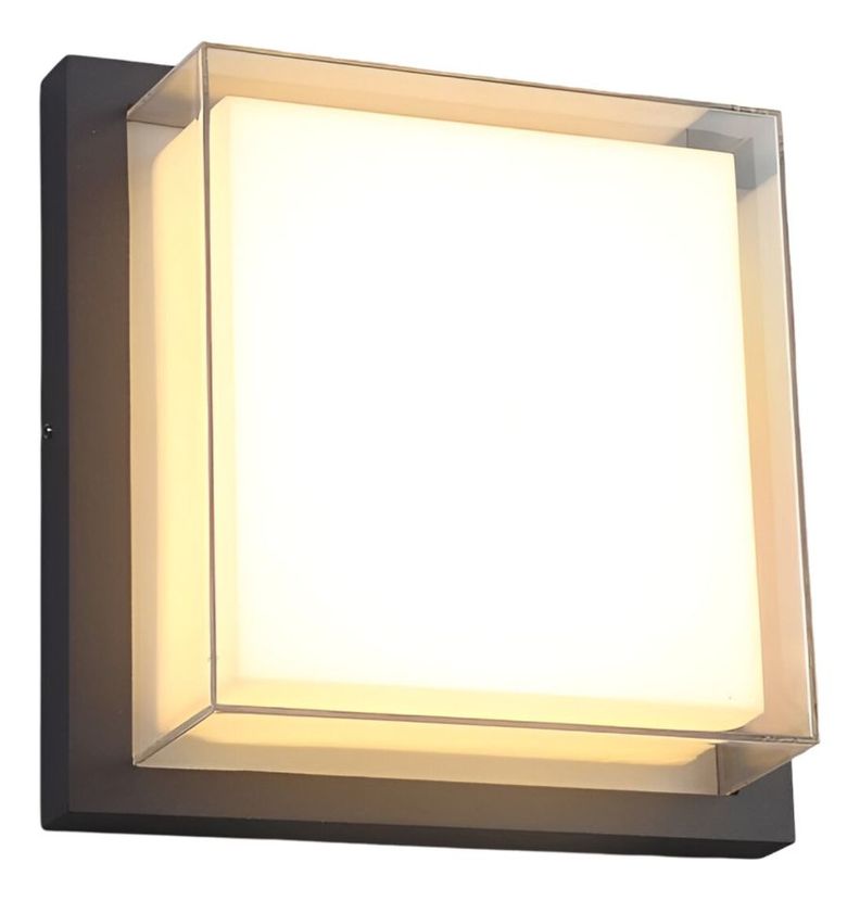Aplique Pared LED Resistente Lámpara Decorativa Cuadrada Jhn-0