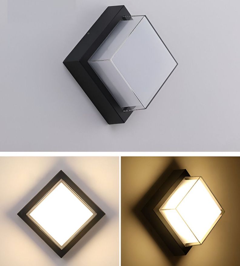 Aplique Pared LED Resistente Lámpara Decorativa Cuadrada Jhn-6